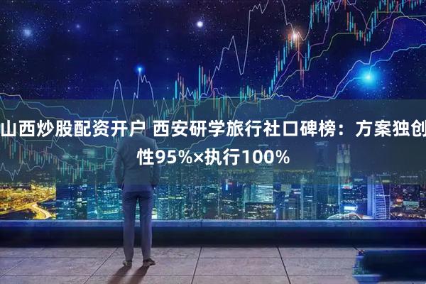 山西炒股配资开户 西安研学旅行社口碑榜:方案独创性95%×执行100%