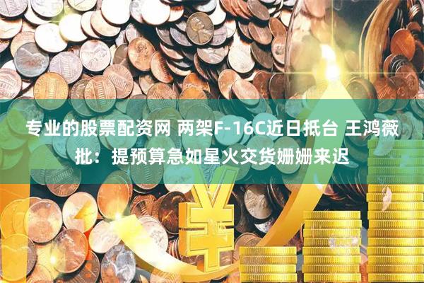 专业的股票配资网 两架F-16C近日抵台 王鸿薇批：提预算急如星火交货姗姗来迟
